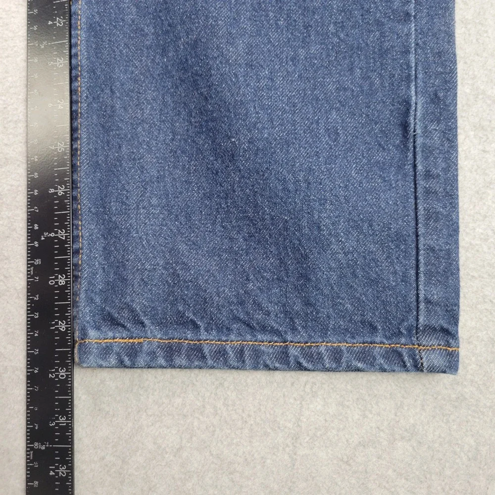 Levi's 505 Regular Fit Jeans Men Fit 32x30 Dark Indigo Straight Leg Vintage 90s